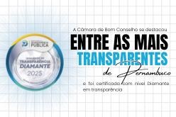 Câmara Municipal de Bom Conselho obtém o Selo de Diamante  em avaliação nacional de transparência
